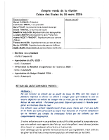 CR Caisse écoles du 26 mars 2026