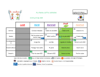 repas 9 au 15 juin 2025
