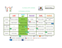 repas du 29 septembre au 5 octobre 2025