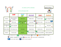 repas du 3 au 9 novembre 2025