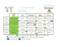 repas du 9 au 15 mars 2026