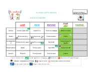 repas du 27 avril au 3 mai 2026